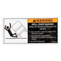 TAYLOR DUNN DECAL - WARNING-ROLL OVER