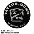 TAYLOR DUNN DECAL - T/D LOGO