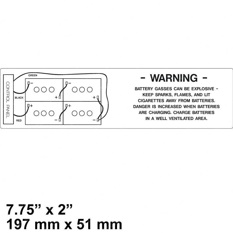 TAYLOR DUNN DECAL BATTERY WIRING