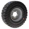 TAYLOR DUNN TIRE - 5.00X8X3.75 5 HOLE SOLID RUBBER SPLIT RIM