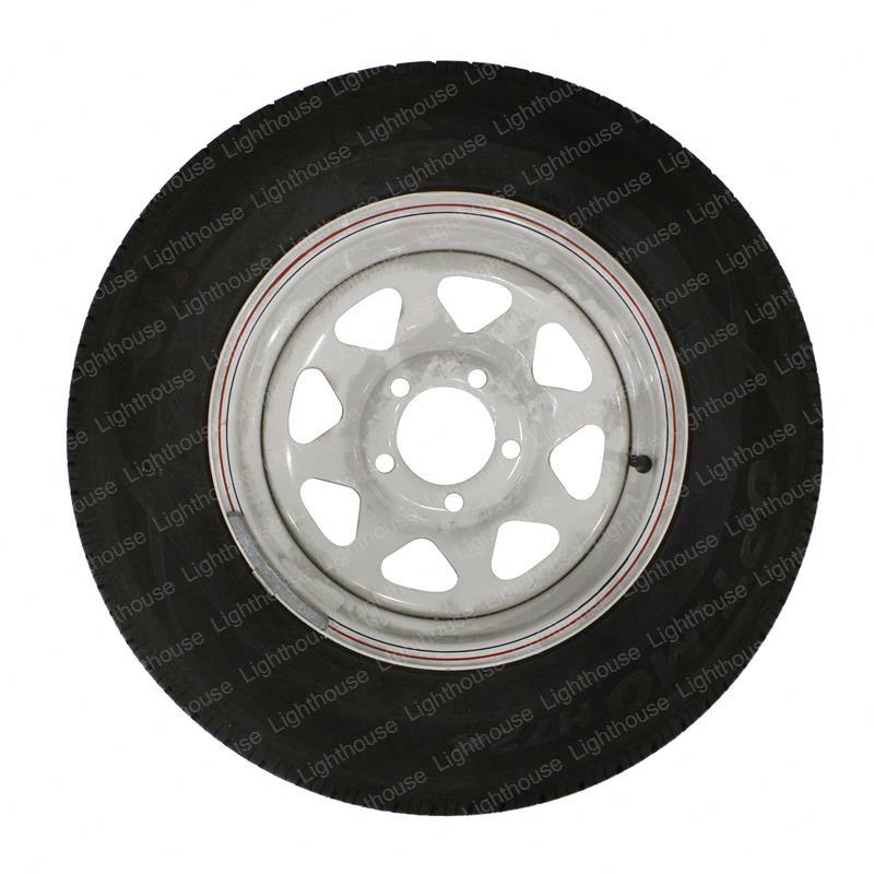 TAYLOR DUNN TIRE + RIM P195/75R14