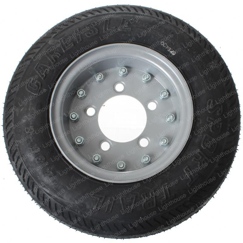 TAYLOR DUNN TIRE RIM 4.80X8 LRC SP RIM 5H PNEUMATIC - AIR SILV