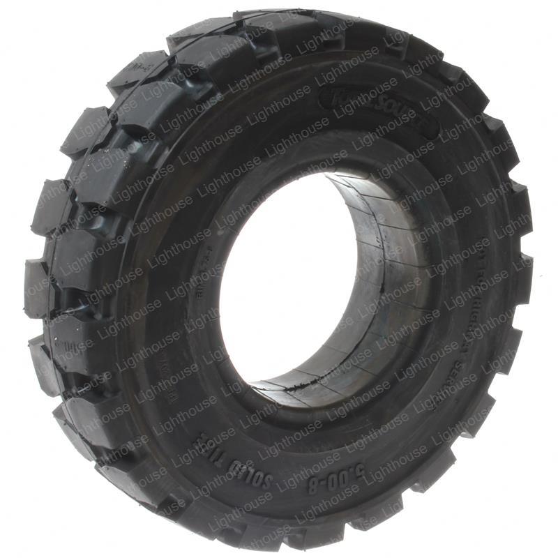 TAYLOR DUNN TIRE - 5.00-8X3.75 LUG TRACTION BLACK.MANTOTER