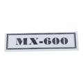 TAYLOR DUNN DECAL MX-600 SMALL