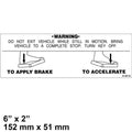 TAYLOR DUNN DECAL - TREADLE
