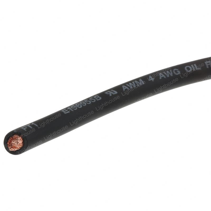 TAYLOR DUNN WIRE- 4 GA - BLACK-SOLD PER FT