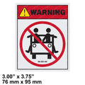 TAYLOR DUNN DECAL ARMS/LEGS INSIDE TRACTOR